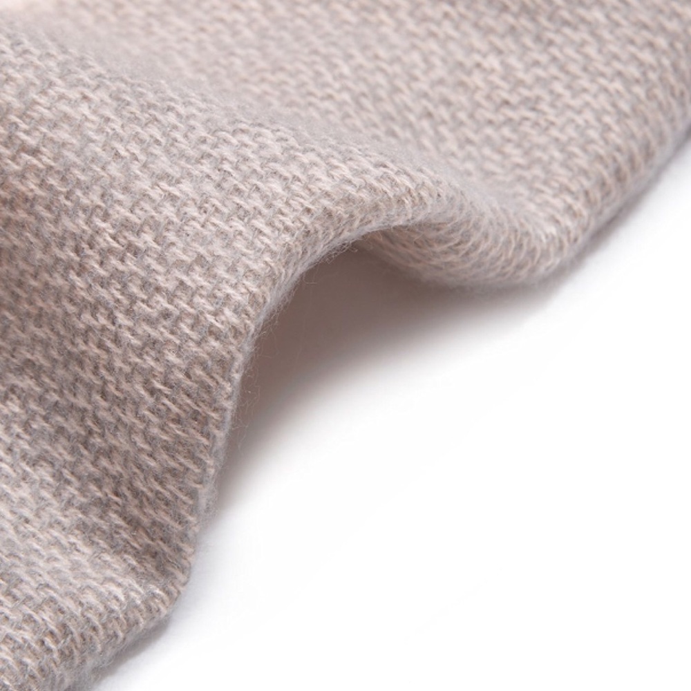 Blush and Grey Ultra Plush Square Blanket Scarf - Picture 7 of 7